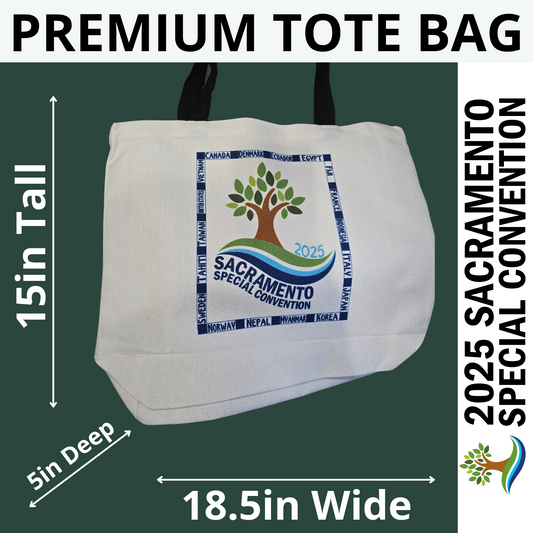 Attending Convention Locations - Rectangle- Sacramento Special Convention - Premium Tote Bag
