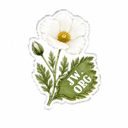 White Prickly Poppy Flower - JW.ORG - JW Gifts and Souvenirs