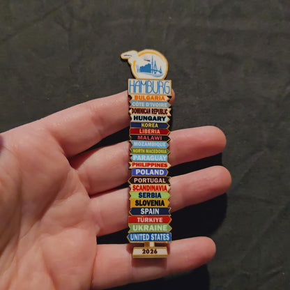 Germany Hamburg - Super Pin - 2026 International Convention of Jehovah's Witnesses - JW Gifts and Souvenirs