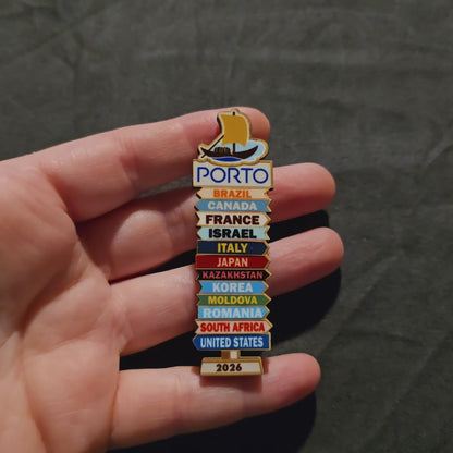 Portugal Porto - Super Pin - Invited Branches - 2026 International Convention of Jehovah's Witnesses - JW Gifts and Souvenirs