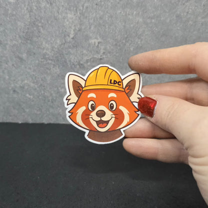 Construction Animals - LDC - Bulk Pack of 16 Stickers - Apx 2in - Water Resistant Stickers