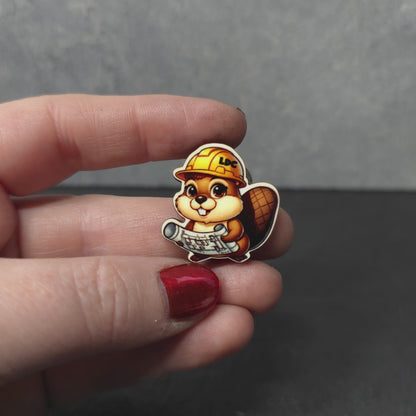 Beaver - Construction Animals - LDC - JW Pin - Full Color