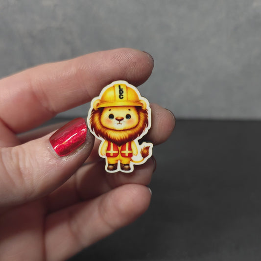 Lion Full Body - Construction Animals - LDC - JW Pin - Full Color