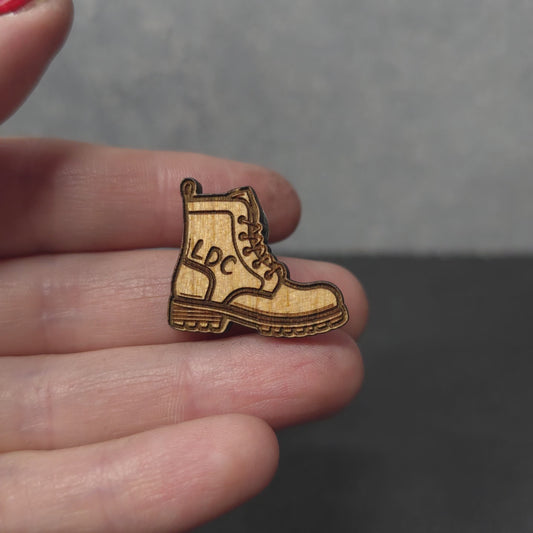 Boot - LDC - JW Pin - Cherry Wood