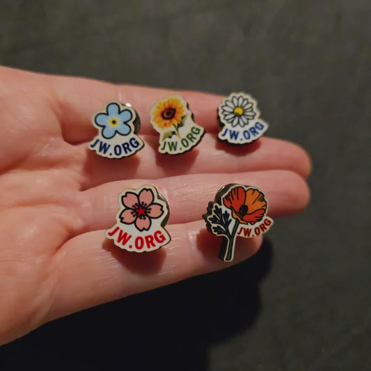 Flowers with JW.ORG - Qty 20 Mini Pin Pack