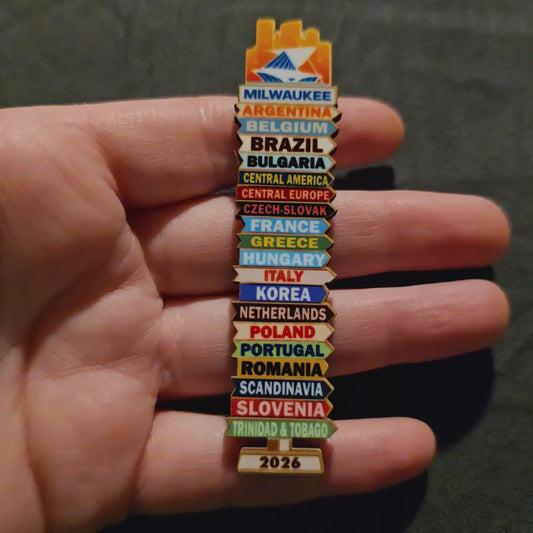 United States Milwaukee - Super Pin - Invited Branches - 2026 International Convention of Jehovah's Witnesses - JW Gifts and Souvenirs