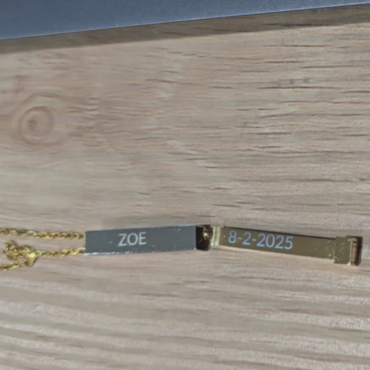 Hidden Message - Ready to be Engraved - Premium Stainless Steel Piece #700006