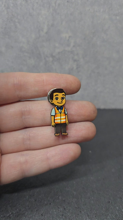 Safety Vest Attendant - Kid - JW Department Pin