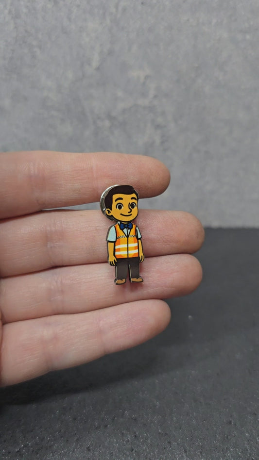 Safety Vest Attendant - Kid - JW Department Pin