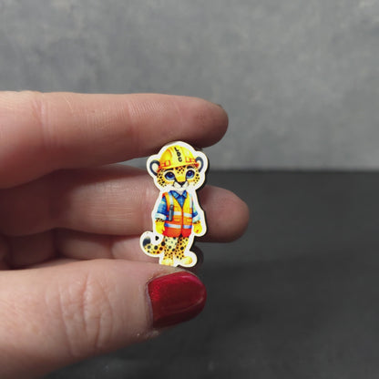 Cheetah Full Body - Construction Animals - LDC - JW Pin - Full Color