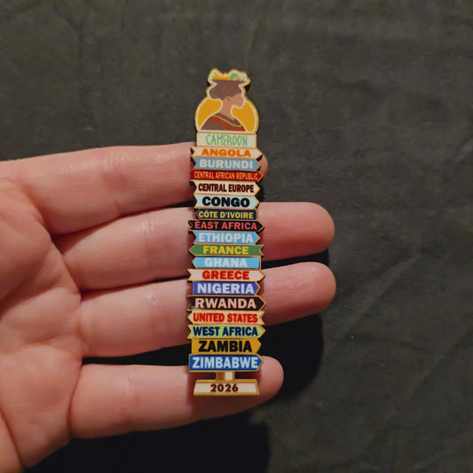 Cameroon Douala - Super Pin - 2026 International Convention of Jehovah's Witnesses - JW Gifts and Souvenirs