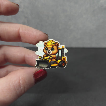Bear - Construction Animals - LDC - JW Pin - Full Color