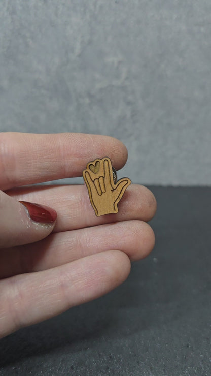 ASL Love Hand - Qty 20 Mini Pin Pack