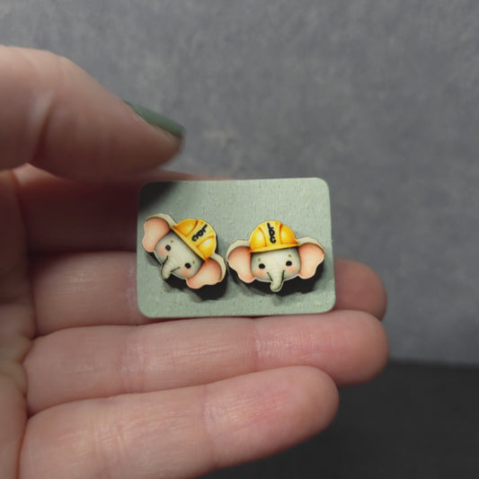 Elephant Head - Animal - LDC Earrings - Stainless Steel