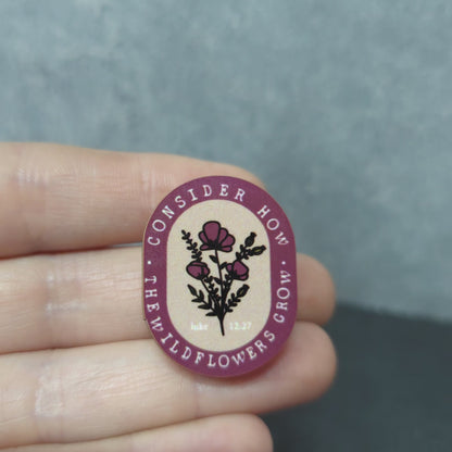 Consider Wildlfowers - Purple Duo Color - JW Encourage Pin