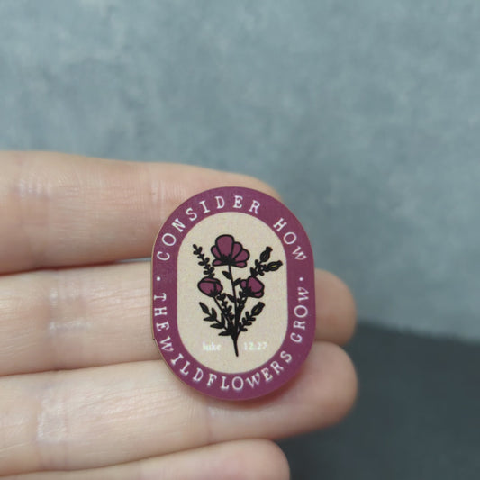 Consider Wildlfowers - Purple Duo Color - JW Encourage Pin