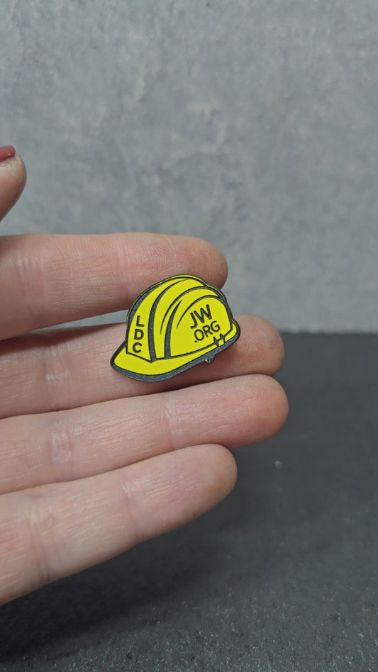 JW - LDC Hard Hat Pin - Yellow to Black Acrylic