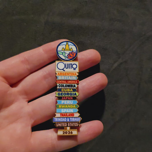 Ecuador Quito - Super Pin - 2026 International Convention of Jehovah's Witnesses - JW Gifts and Souvenirs