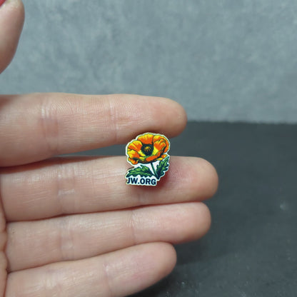 Poppy with JW.ORG - Qty 20 Mini Pin Pack