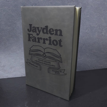 Baptism - Bridge & Poppies - Leatherette Notebook