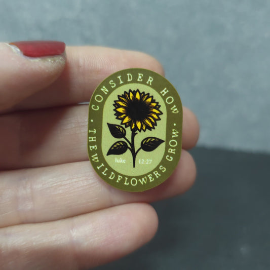 Consider Wildlfowers - Sunflower Duo Color - JW Encourage Pin