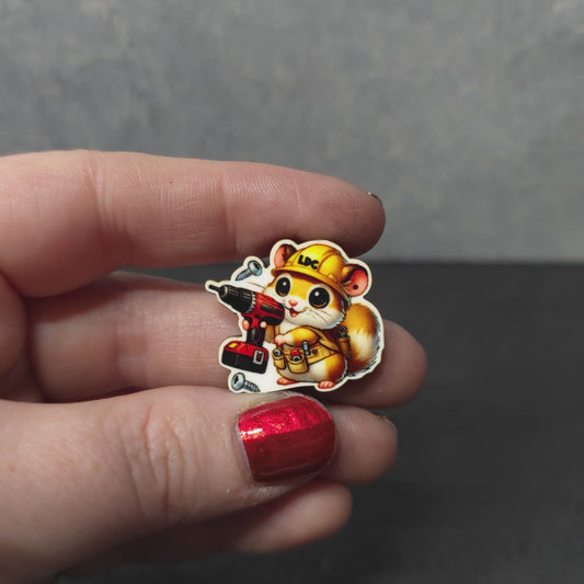 Hamster - Construction Animals - LDC - JW Pin - Full Color