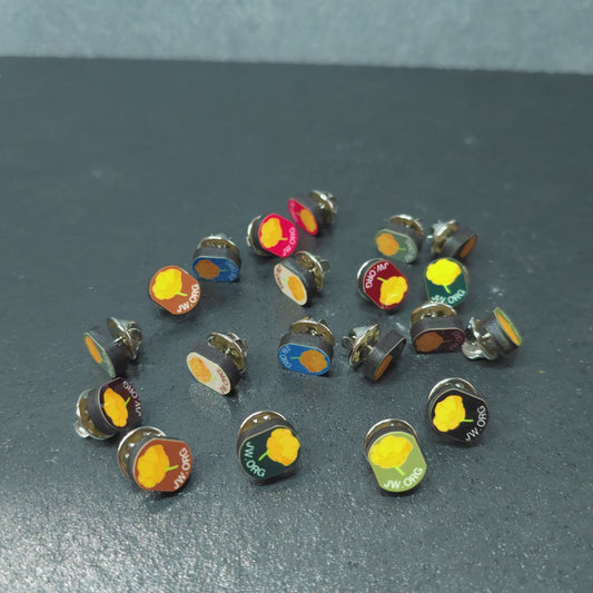 Oval Poppy with JW.ORG - Qty 20 Mini Pin Pack