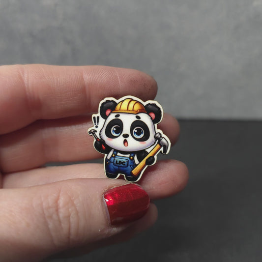 Panda - Construction Animals - LDC - JW Pin - Full Color