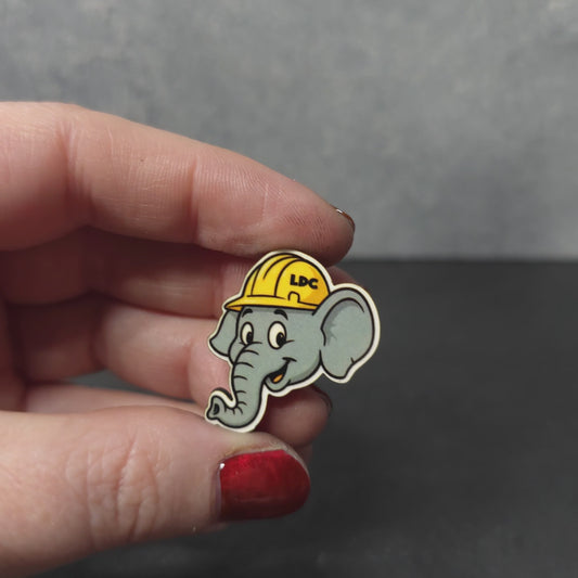 Boy Head Elephant - Construction Animals - LDC - JW Pin - Full Color