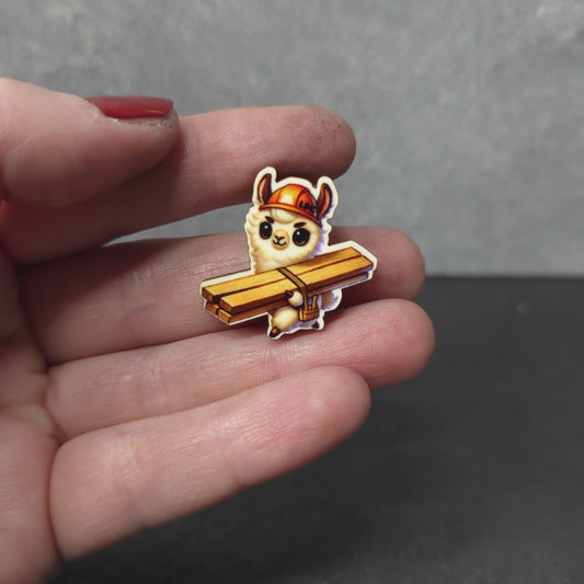 Llama - Construction Animals - LDC - JW Pin - Full Color