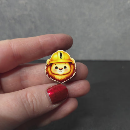 Lion Head - Construction Animals - LDC - JW Pin - Full Color