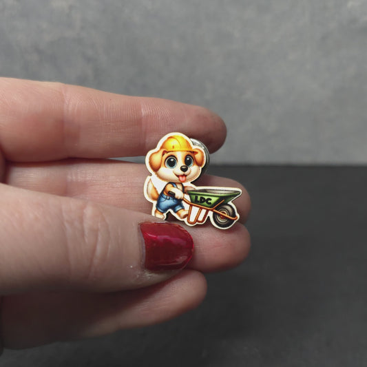 Dog - Construction Animals - LDC - JW Pin - Full Color