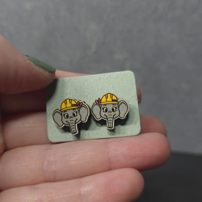 Girl Elephant - Animal - LDC Earrings - Stainless Steel