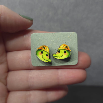 Crocodile Head - Animal - LDC Earrings - Stainless Steel