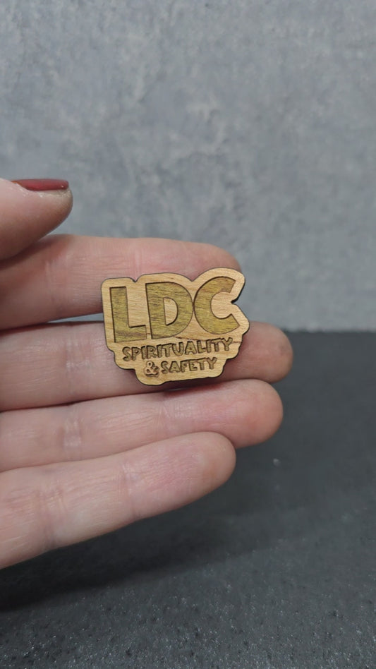 Safety & Spirituality - LDC - JW Pin - Cherry Wood