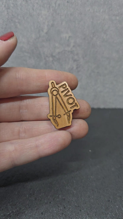 Math Compass - Pivot - JW Department Pin