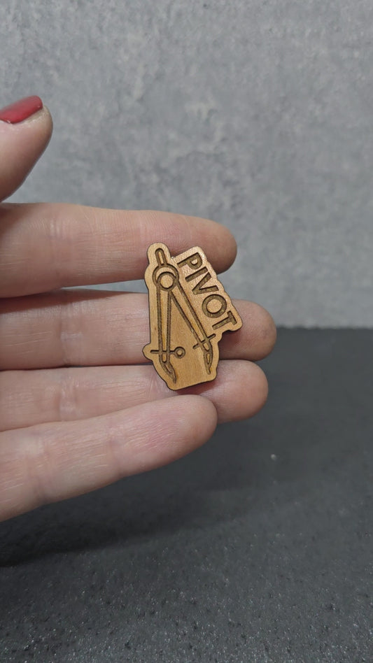Math Compass - Pivot - JW Department Pin