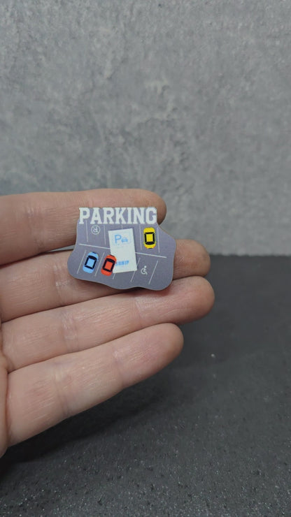 Grey Lot - Parking - JW Department Pin