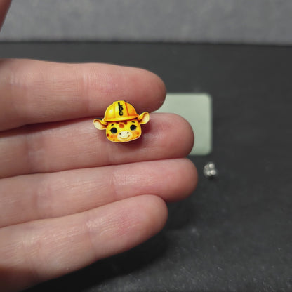 Giraffe Head - Animal - LDC Earrings - Stainless Steel