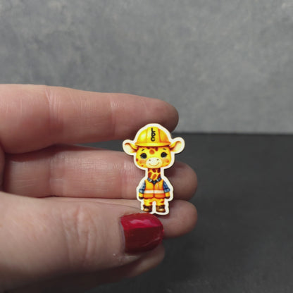 Giraffe Full Body - Construction Animals - LDC - JW Pin - Full Color