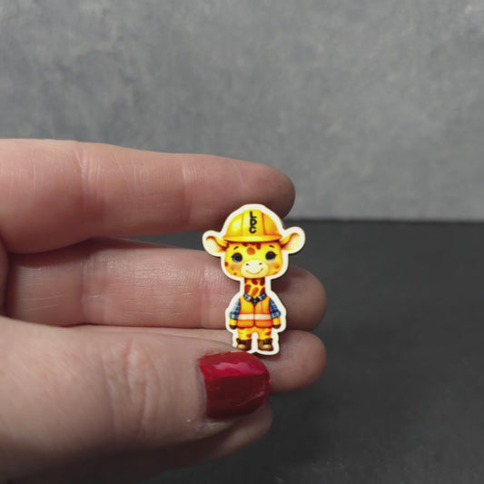 Giraffe Full Body - Construction Animals - LDC - JW Pin - Full Color