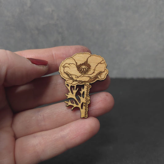 Poppy w/ Branches - Eternal Happiness - 2026 Convention - JW Pin - Cherry pin