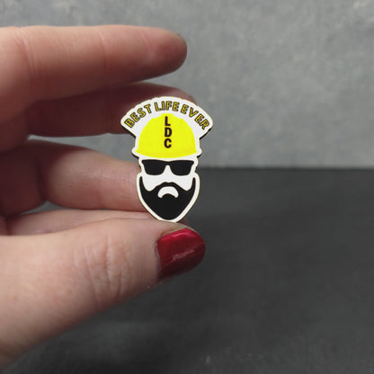 Best Life Ever - Bearded Brother (Steve) - LDC - JW Pin - Full Color