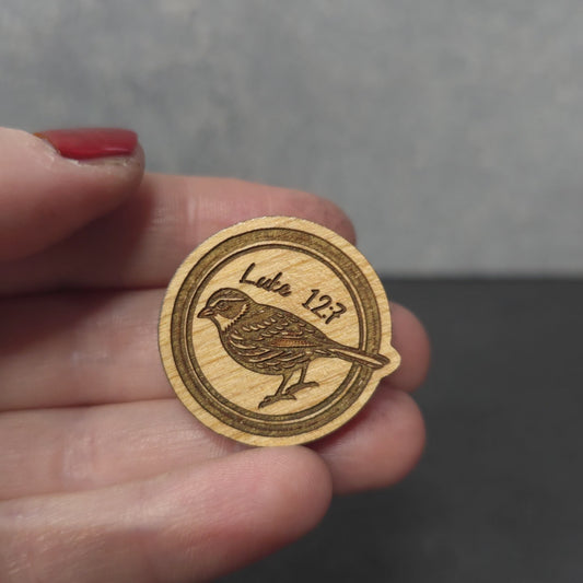 Circle - Sparrow - JW Encourage Pin