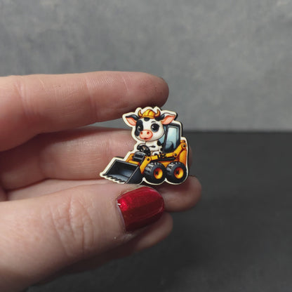 Cow - Construction Animals - LDC - JW Pin - Full Color