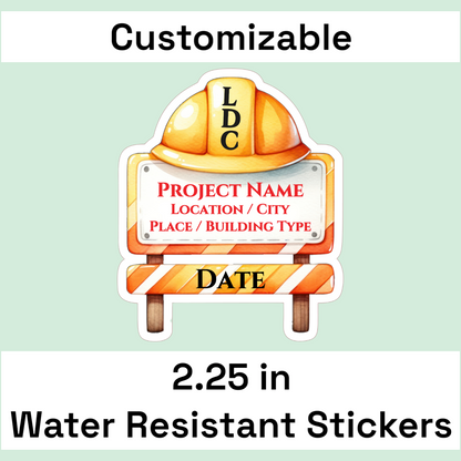 2.25" LDC Project Water Resistant Stickers (12 pack) - Version 3