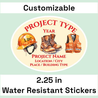 2.25" LDC Project Water Resistant Stickers (16 pack) - Version 4