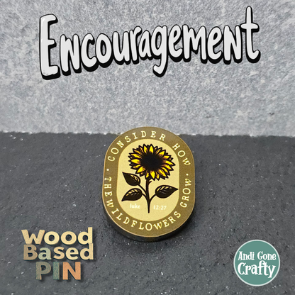 Consider Wildlfowers - Sunflower Duo Color - JW Encourage Pin