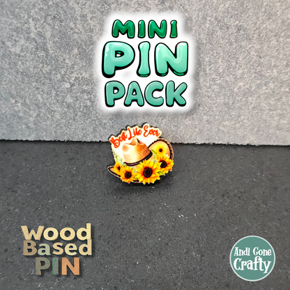 Cowboy Hat with Best Life Ever - Qty 15 Mini Pin Pack
