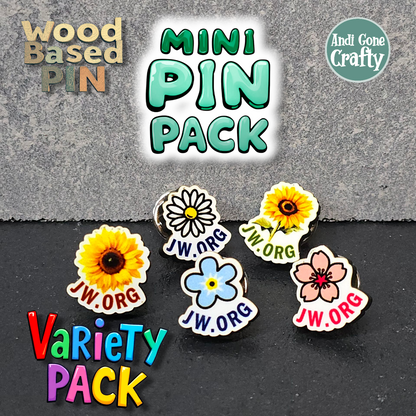 Flowers with JW.ORG - Qty 20 Mini Pin Pack